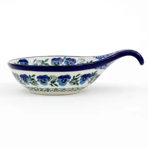 Kokilka ceramiczna 174 <br>2273X Kobaltowe bratki
